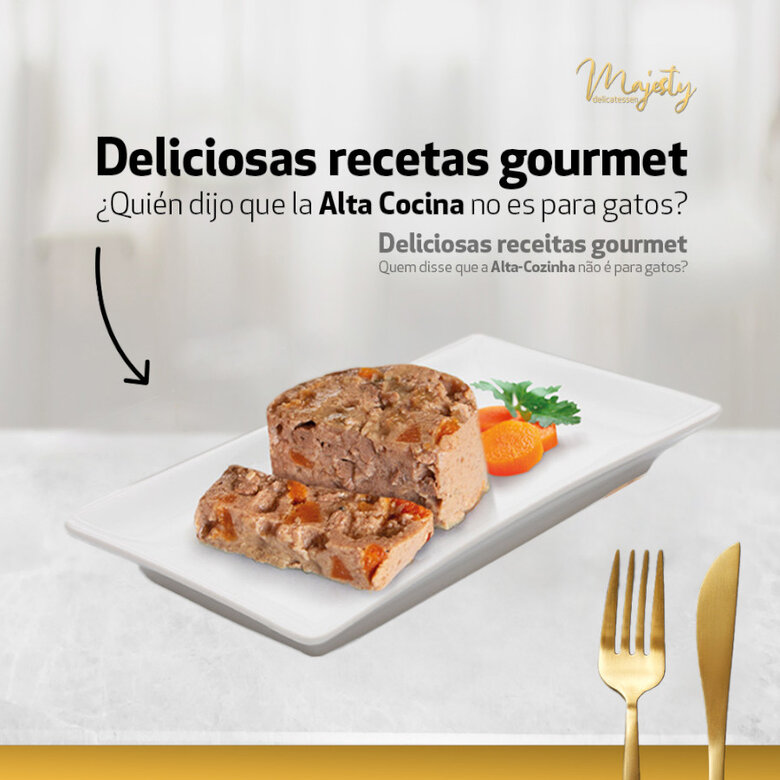 Majesty Adult Terrine Frango e Legumes lata para gatos, , large image number null